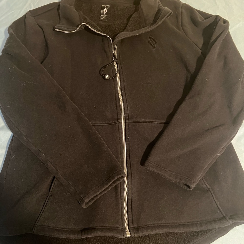 Skechers Black Zip-Up Fleece Jacket